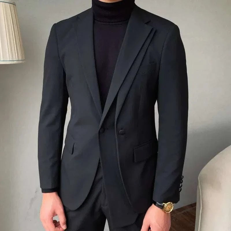 Men's Gray Two-Piece Formal Suit