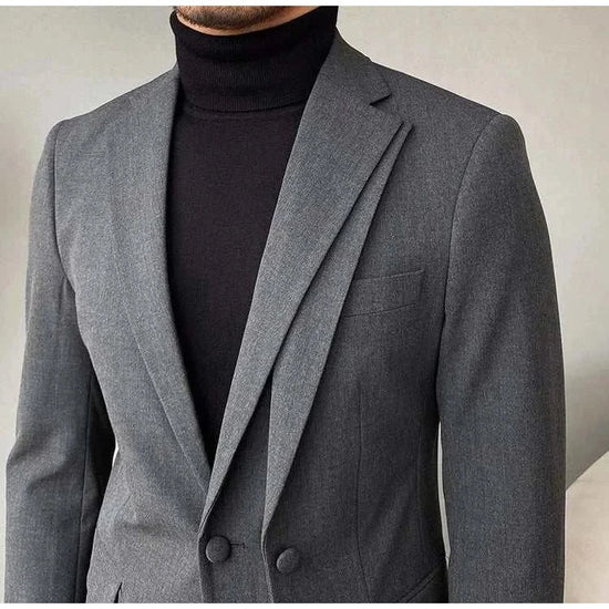 Men's Gray Two-Piece Formal Suit