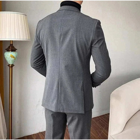 Men's Gray Two-Piece Formal Suit
