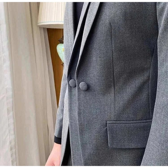 Men's Gray Two-Piece Formal Suit