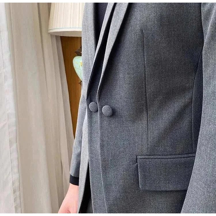 Men's Gray Two-Piece Formal Suit