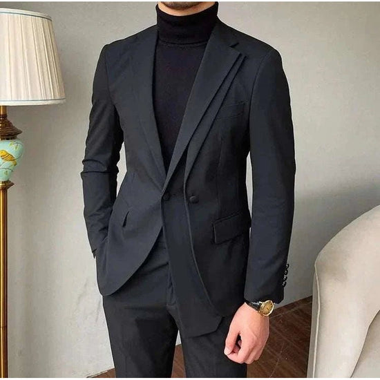 Men's Gray Two-Piece Formal Suit