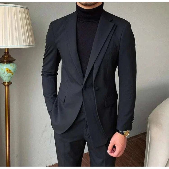 Men's Gray Two-Piece Formal Suit