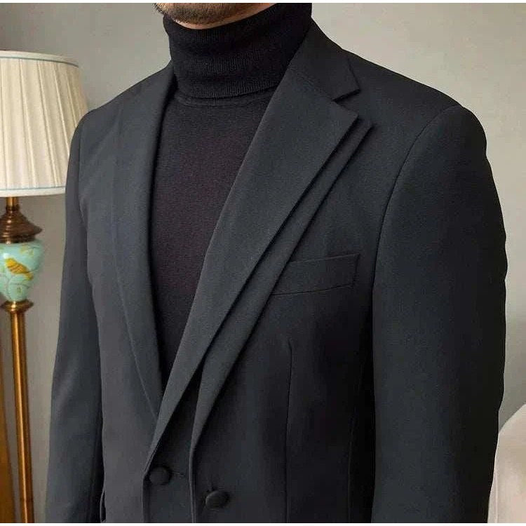 Men's Gray Two-Piece Formal Suit