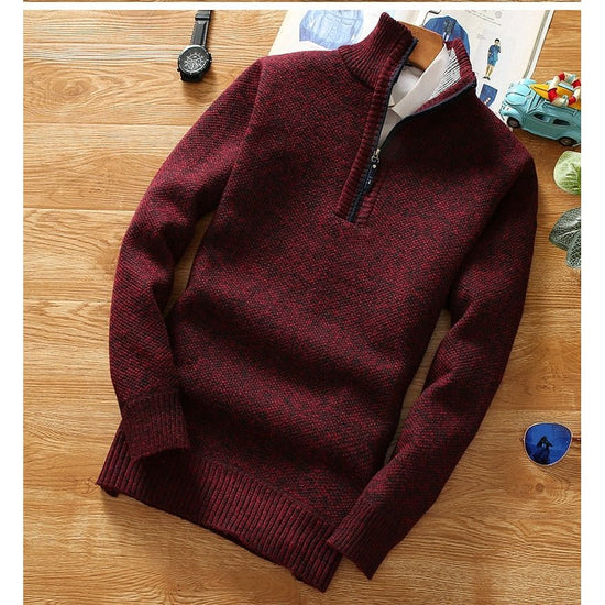 Men's half-zip sweater