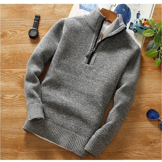 Men's half-zip sweater