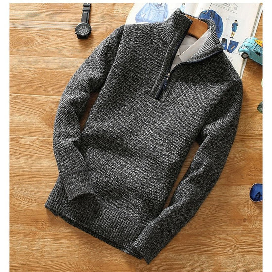 Men's half-zip sweater