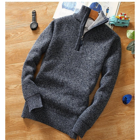 Men's half-zip sweater