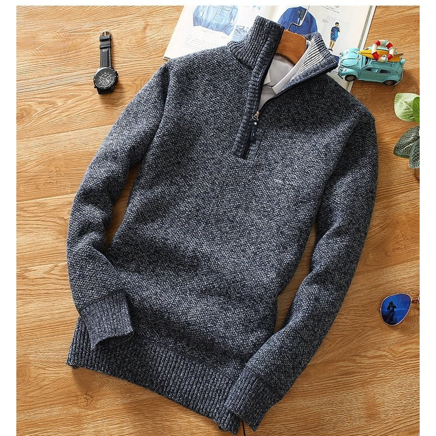 Men's half-zip sweater