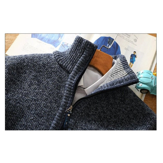 Men's half-zip sweater