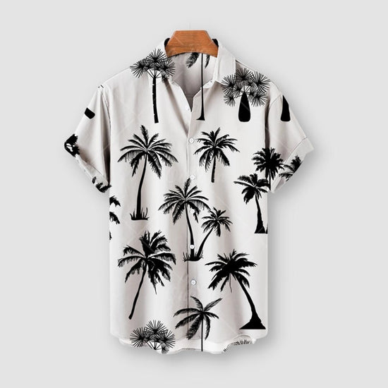 Men's hawaiian striped summer shirt