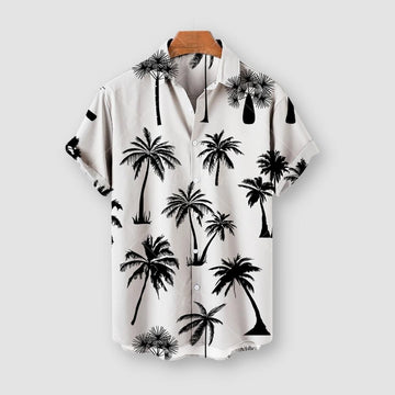 Men's hawaiian striped summer shirt