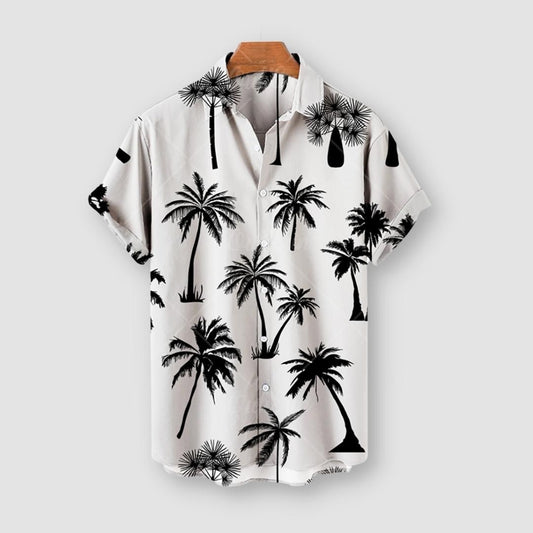Men's hawaiian striped summer shirt