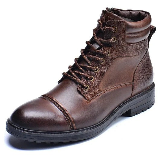 Men's High-Top Leather Boots
