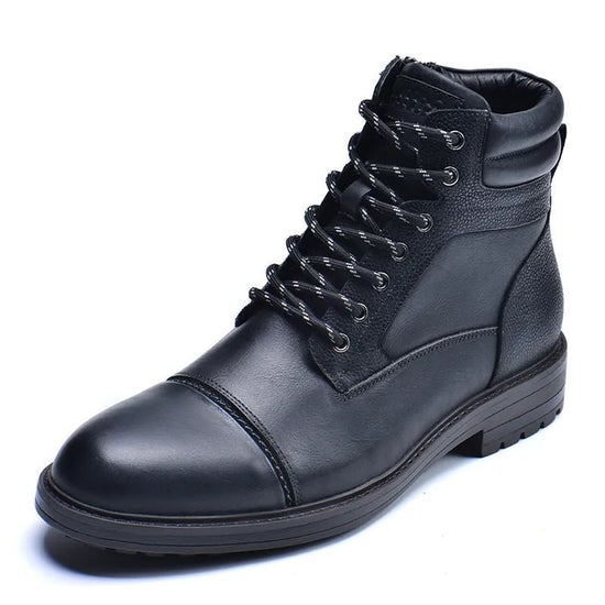 Men's High-Top Leather Boots