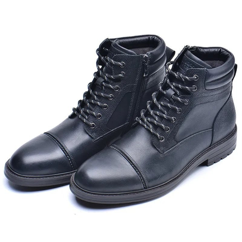 Men's High-Top Leather Boots