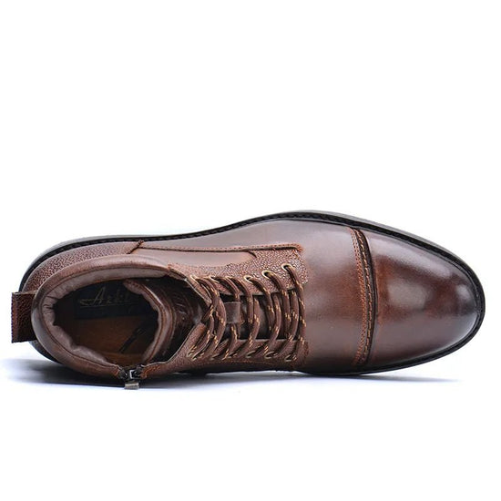 Men's High-Top Leather Boots