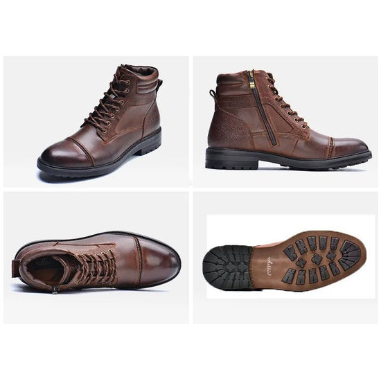 Men's High-Top Leather Boots