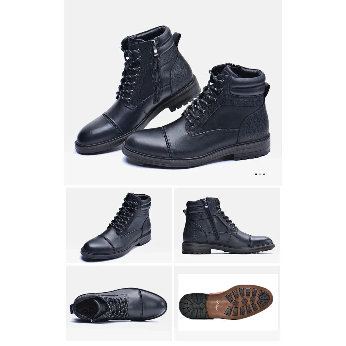 Men's High-Top Leather Boots