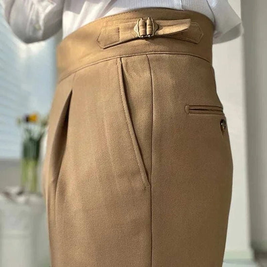 Men's High-Waist Dress Trousers