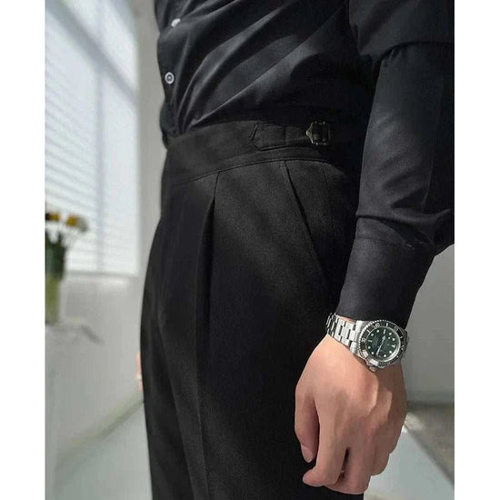 Men's High-Waist Dress Trousers