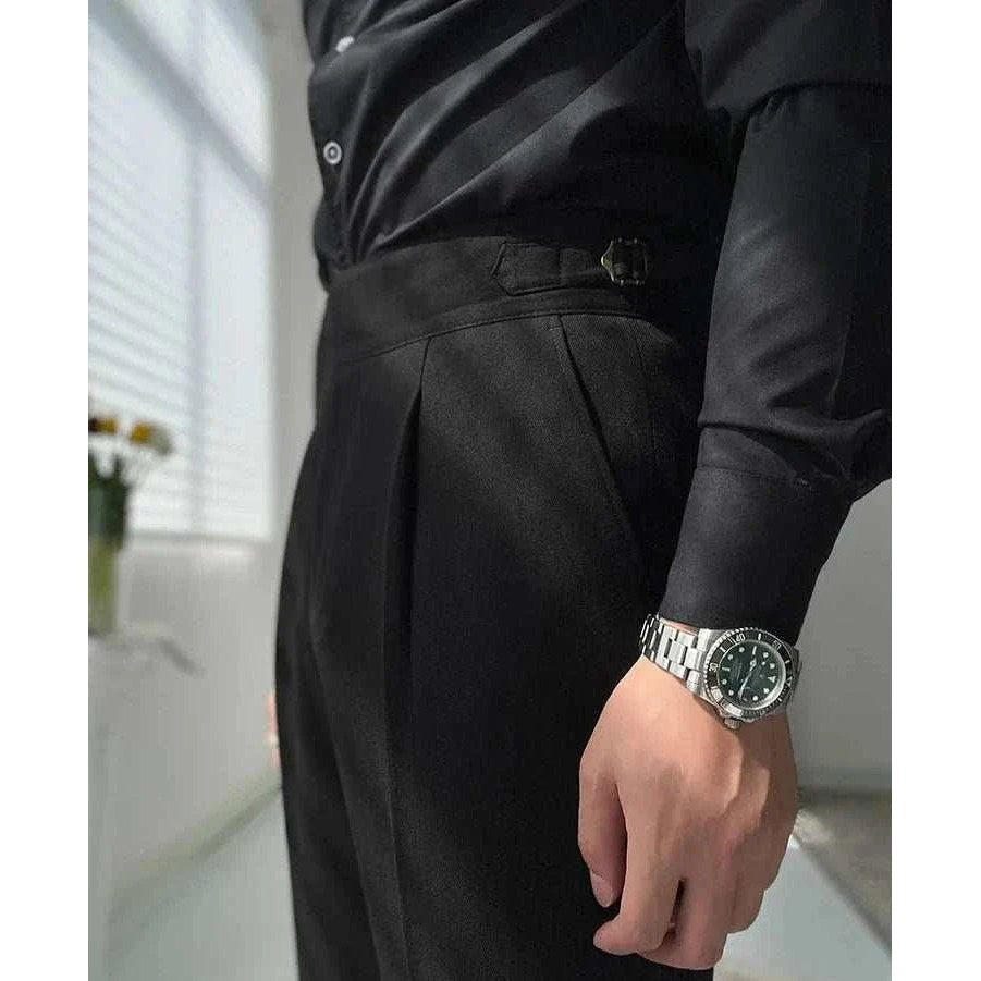 Men's High-Waist Dress Trousers