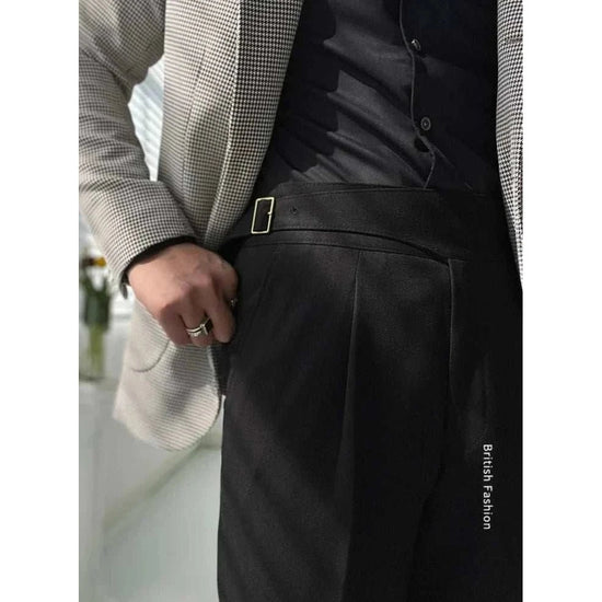 Men's High-Waist Dress Trousers