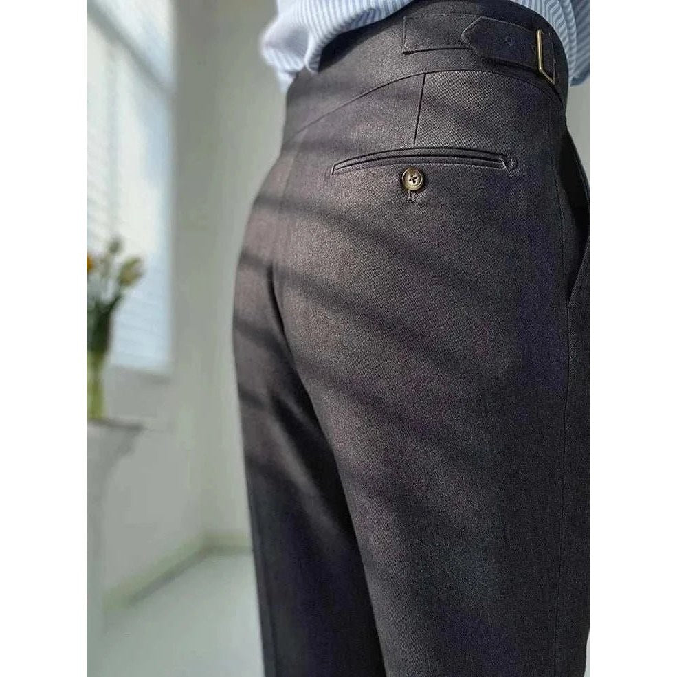 Men's High-Waist Dress Trousers