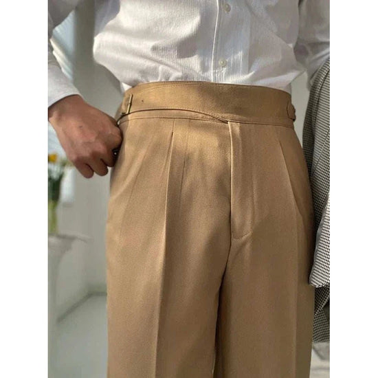 Men's High-Waist Dress Trousers