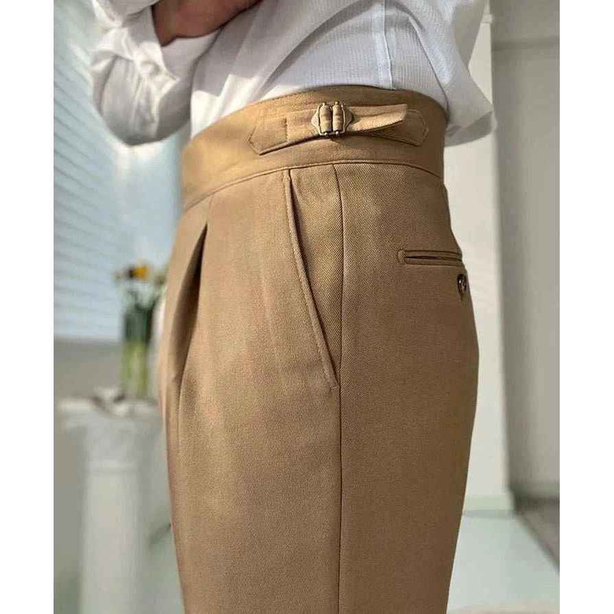 Men's High-Waist Dress Trousers
