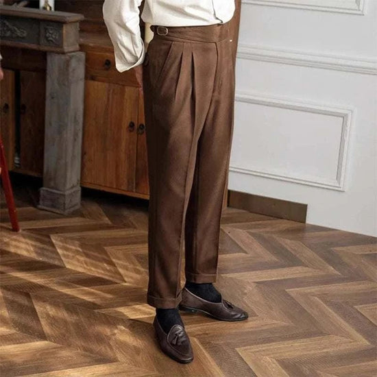 Men's High-Waist Smart-Casual Trousers