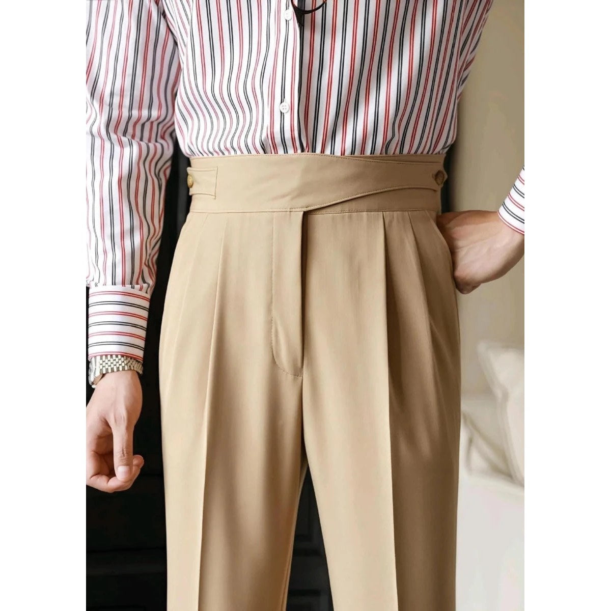 Men's Italian-Inspired Tailored Trousers