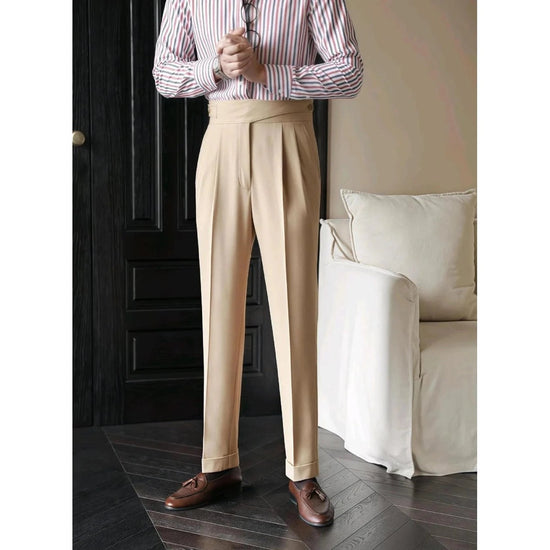 Men's Italian-Inspired Tailored Trousers