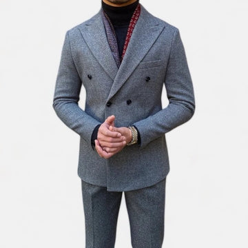 Men's italian-style double-breasted suit
