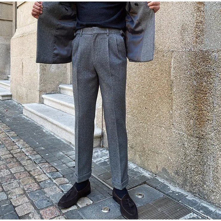 Men's italian-style double-breasted suit