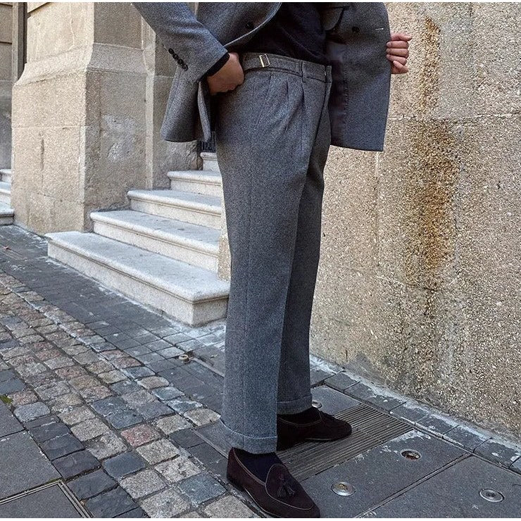 Men's italian-style double-breasted suit