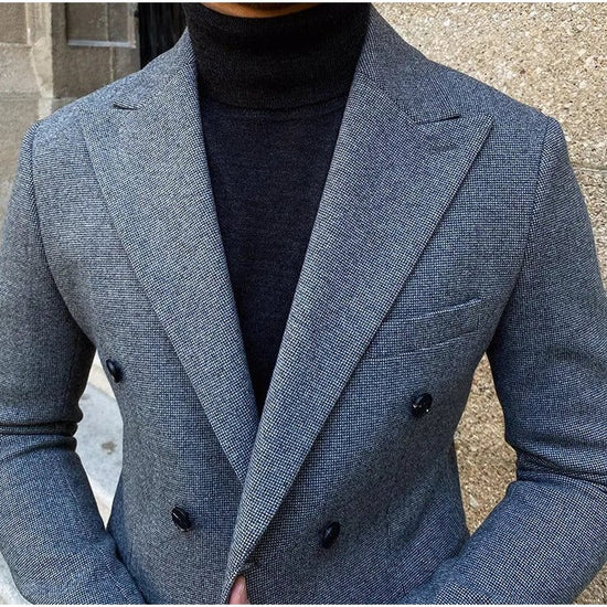 Men's italian-style double-breasted suit