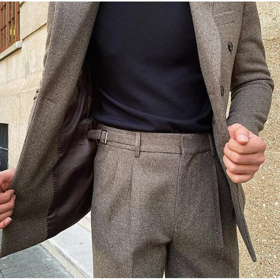 Men's italian-style double-breasted suit