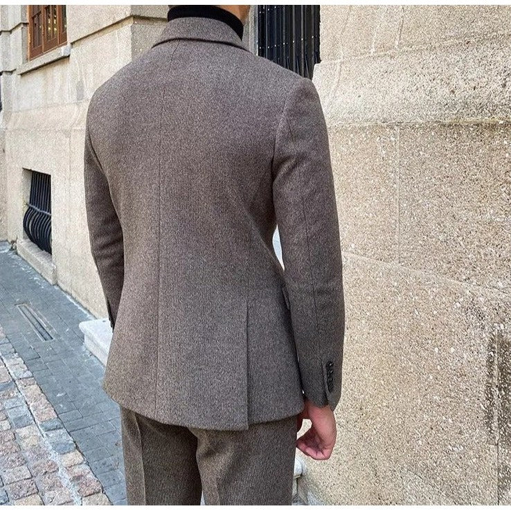 Men's italian-style double-breasted suit