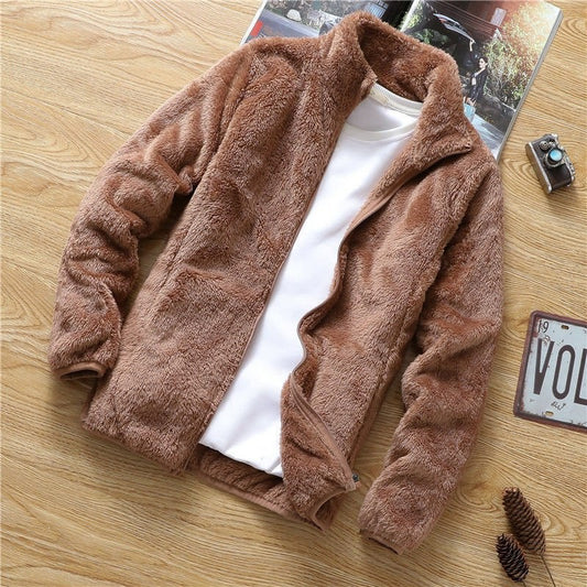Men's korean velvet casual jacket