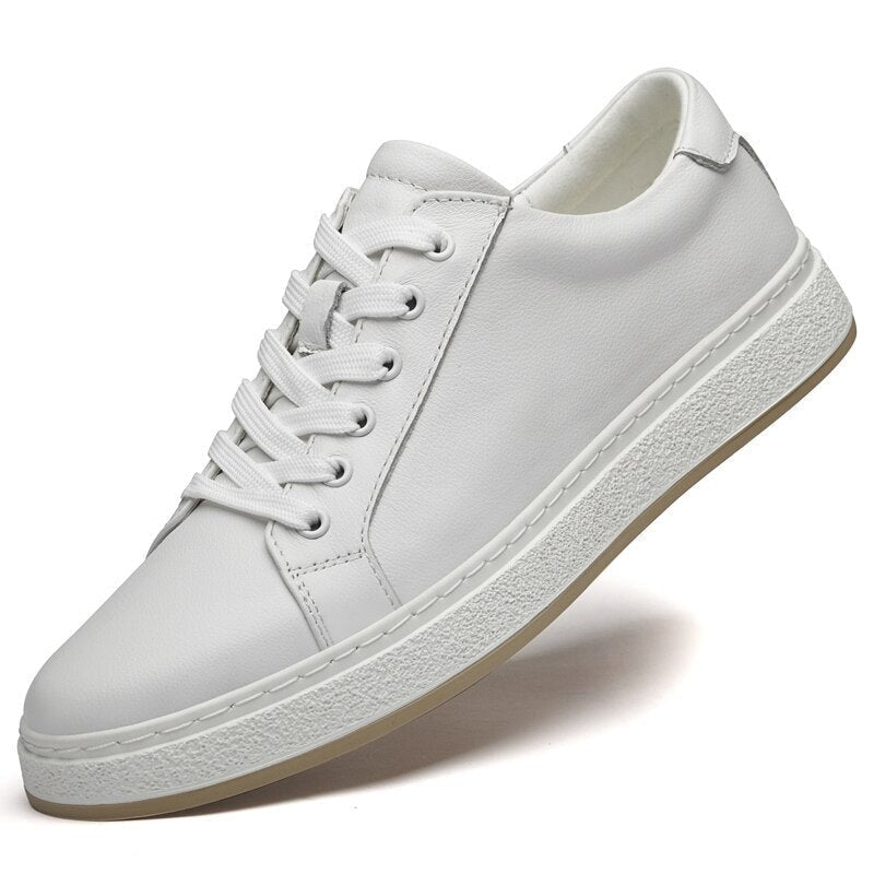 Men's lace-up genuine leather casual shoes