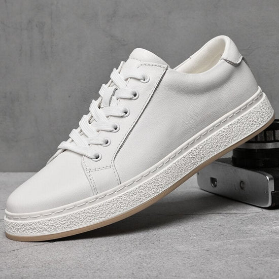 Men's lace-up genuine leather casual shoes
