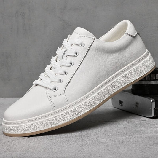 Men's lace-up genuine leather casual shoes