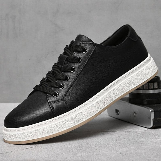Men's lace-up genuine leather casual shoes