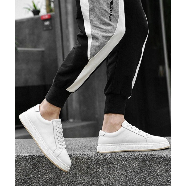 Men's lace-up genuine leather casual shoes