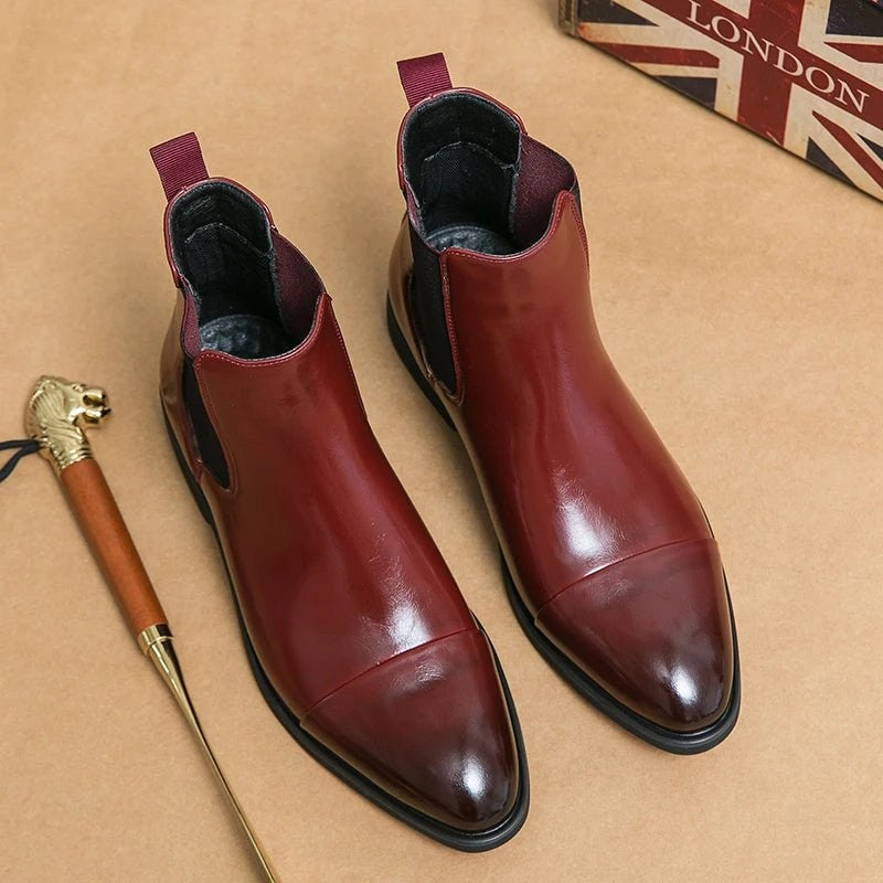 Men's leather chelsea boots