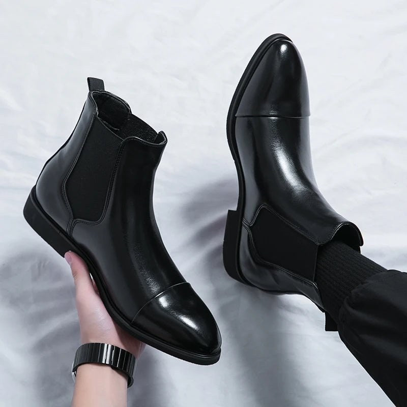 Men's leather chelsea boots
