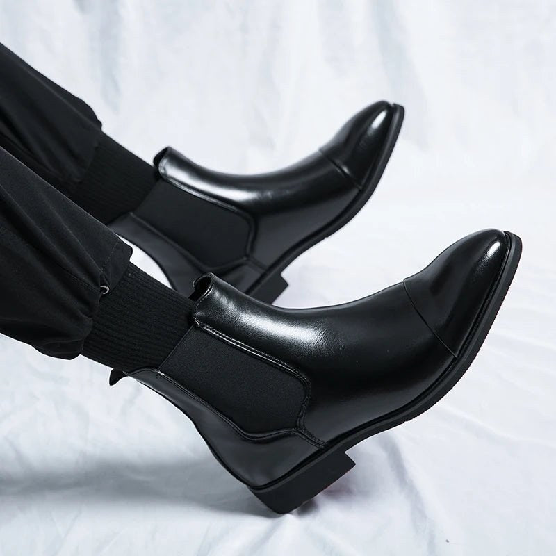 Men's leather chelsea boots