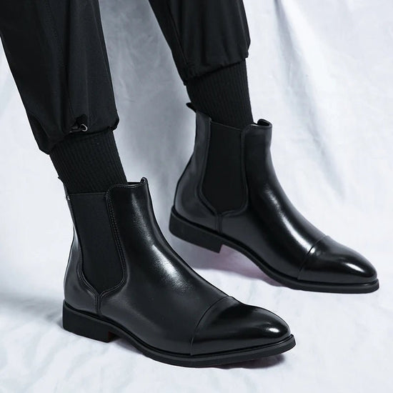 Men's leather chelsea boots