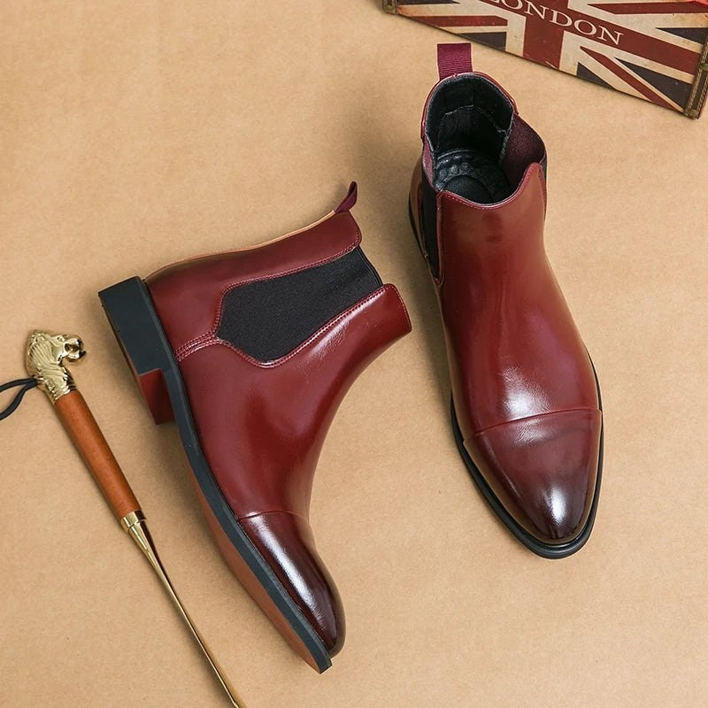Men's leather chelsea boots